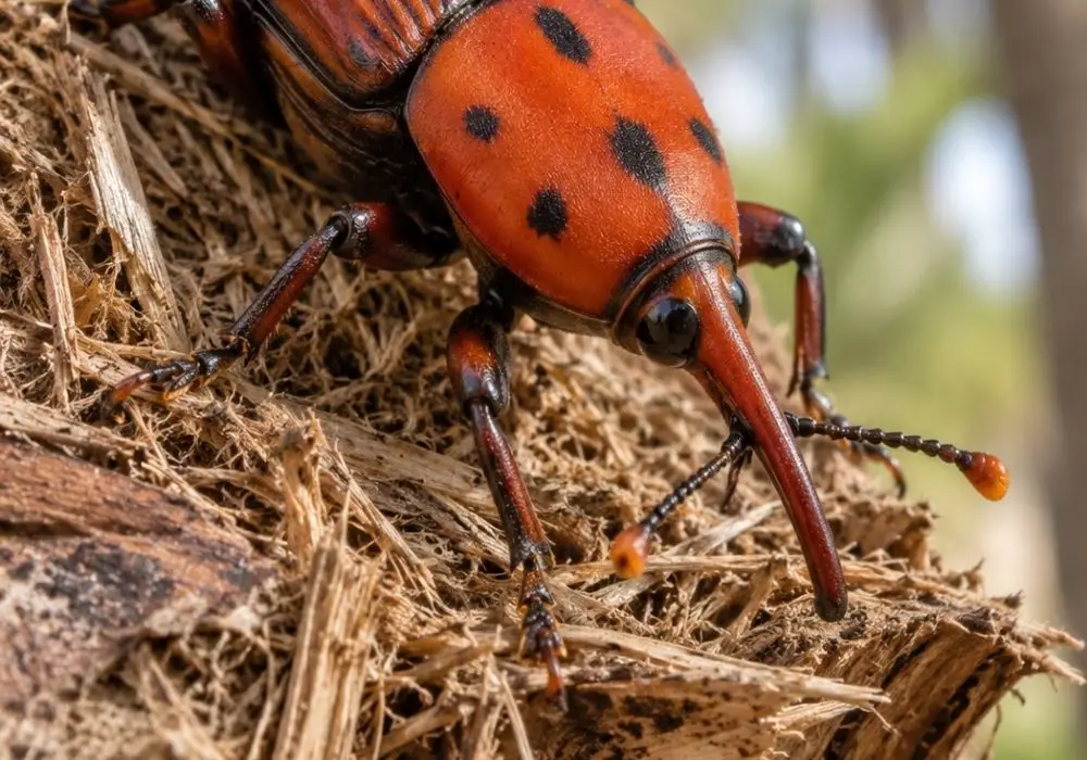 Red palm weevil on a Mallorca palm tree — prevention and treatment guide