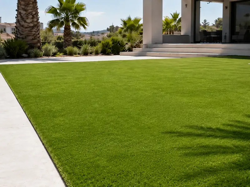 Von Garden Solution auf Mallorca verlegter Kunstrasen